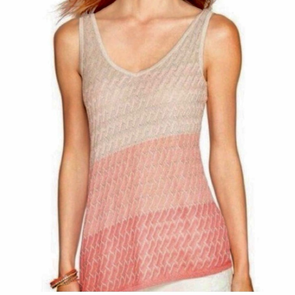 WHBM ASYMMETRIC HEM OMBRE TOP